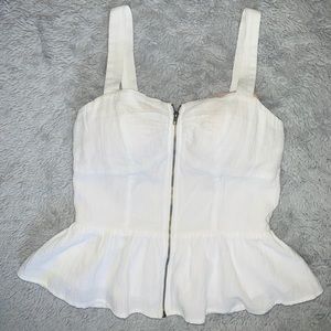 Cute peplum strapped top